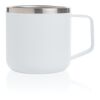 Stainless steel campingmugg vit