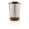 GRS RPP stainless steel kork mugg silver | Inget reklamtryck | Inte tillgängligt | Inte tillgängligt