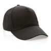 Impact 5 paneler keps, 280gr återvunnen bomull AWARE™ svart | Inget reklamtryck | Inte tillgängligt | Inte tillgängligt | Inte tillgängligt