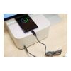 Nylon fabric charging cable 65W Claudia Ljusgrå | Inget reklamtryck | Inte tillgängligt | Inte tillgängligt