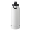 Stainless steel double-walled drinking bottle 1000 ml Nathaniel Svart | Inget reklamtryck | Inte tillgängligt | Inte tillgängligt