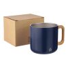 Recycled stainless steel double-walled mug 400 ml Dwight Svart | Inget reklamtryck | Inte tillgängligt | Inte tillgängligt