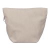 Corduroy zippered cosmetic pouch Tia beige | Inget reklamtryck | Inte tillgängligt | Inte tillgängligt