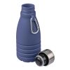 Silicone foldable drinking bottle 550 ml Erin Blå | Inget reklamtryck | Inte tillgängligt | Inte tillgängligt
