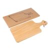 Cutting board Daxton | Recycled pinewood | With handle Brun