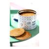 Åtta traditionella holländska waffels färgglad