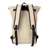 rPET (600D) roll-top backpack Marlene beige