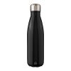Recycled stainless steel single-walled flask 650 ml Cliff Svart