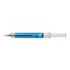 Recycled ABS syringe shaped ballpen Dr. David Transparent