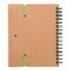 Recycled paper notebook Angela Ljusgrön