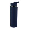 Recycled stainless steel drinking bottle (500 ml) Zeno Blå