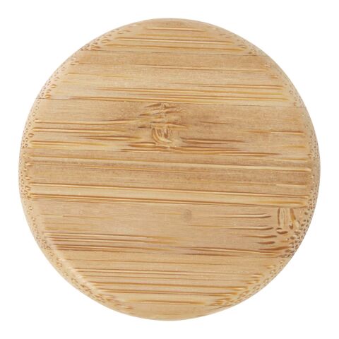 Lume 500 ml matt glasflaska av silikatglas med bambulock Standard | vit | Inget reklamtryck | Inte tillgängligt | Inte tillgängligt