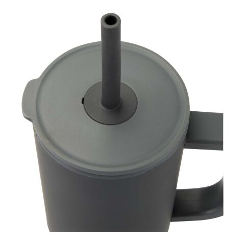 Brady 900 ml RCS-certifierad isolerad mugg med silikonsugrör Grå