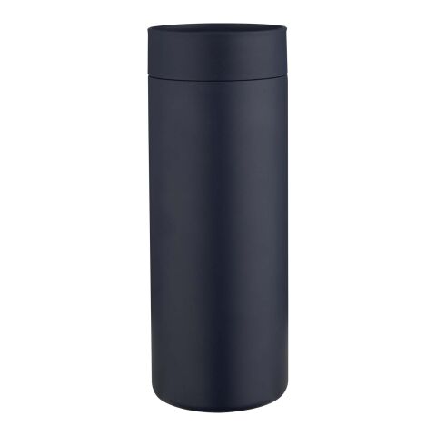 Illuminate 650 ml vattenflaska av RCS-certifierat återvunnet rostfritt stål med dubbelvägg, med 3 olika lock Standard | Mörkblå | Inget reklamtryck | Inte tillgängligt | Inte tillgängligt