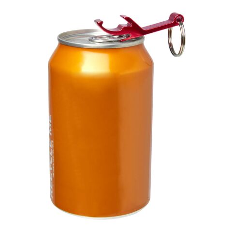 Tao flask- och burköppnare med nyckelring av RCS-återvunnen aluminium Standard | Röd | Inget reklamtryck | Inte tillgängligt | Inte tillgängligt