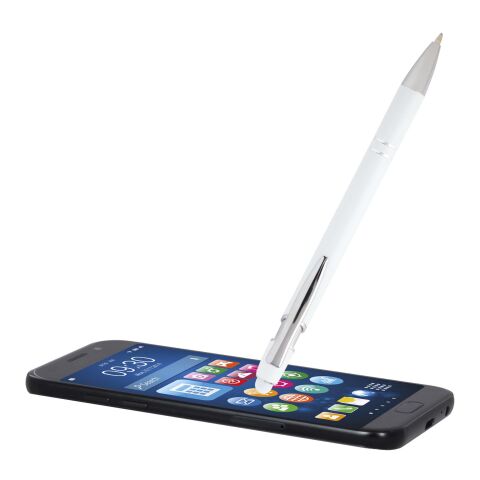 Kish kulspetspenna med finish i silver (svart bläck) Standard | vit | Inget reklamtryck | Inte tillgängligt | Inte tillgängligt