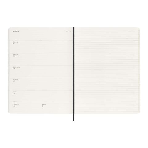12M veckoplanerare med mjukt omslag Standard | Svart | Inget reklamtryck | Inte tillgängligt | Inte tillgängligt