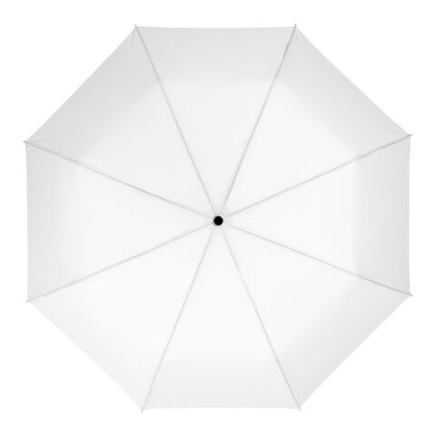 21" Wali 3-sektions automatisk paraply Vit