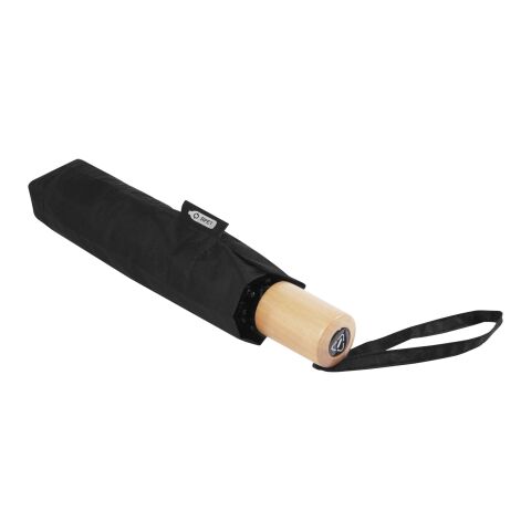 Birgit 21 tum vikbart och vindtätt paraply av återvunnen PET Standard | svart | Inget reklamtryck | Inte tillgängligt | Inte tillgängligt | Inte tillgängligt