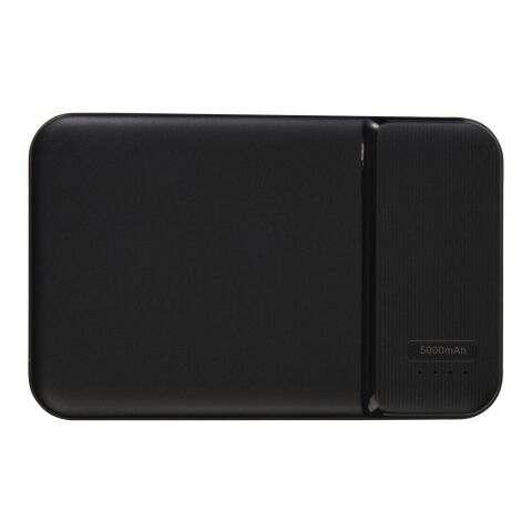 Loop 5 000 mAh powerbank i återvunnen plast Standard | svart | Inget reklamtryck | Inte tillgängligt | Inte tillgängligt