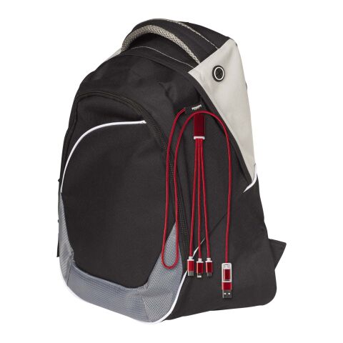 Versatile 5-1-laddningssladd i återvunnen aluminium Standard | Röd | Inget reklamtryck | Inte tillgängligt | Inte tillgängligt