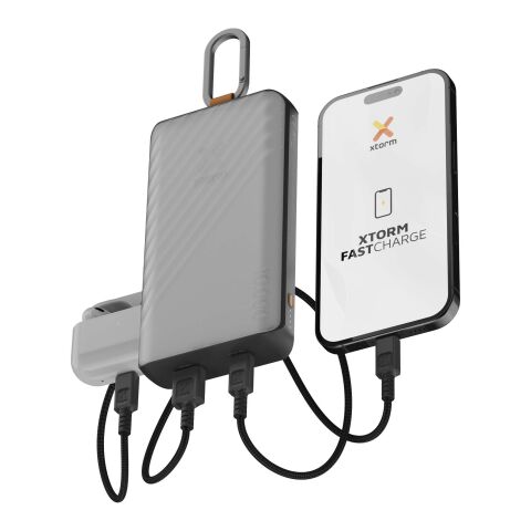 Xtorm XG2S101 Go2 10 000 mAh 15 W solcellsdriven powerbank med belysning  Standard | Heather Charcoal | Inget reklamtryck | Inte tillgängligt | Inte tillgängligt