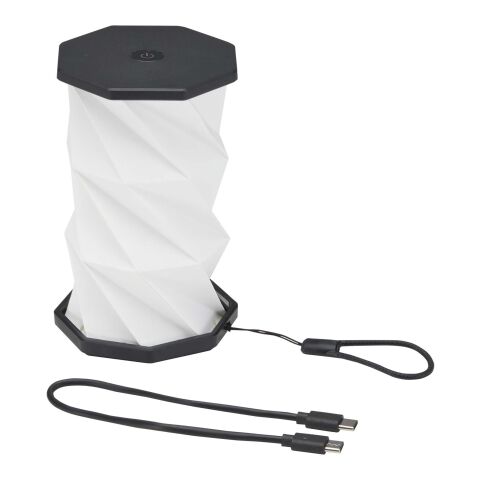 Celestia hopfällbar bordslampa i återvunnen plast Svart / Blå