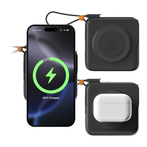 Xtorm TravelPro 30 W 3-i-1-reseladdare på 10 000 mAh  Standard | Svart | Inget reklamtryck | Inte tillgängligt | Inte tillgängligt