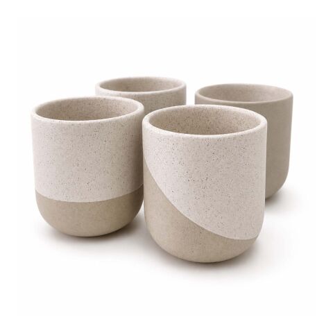 Originalhome Reclay 350 ml set med muggar för te och matcha  vit