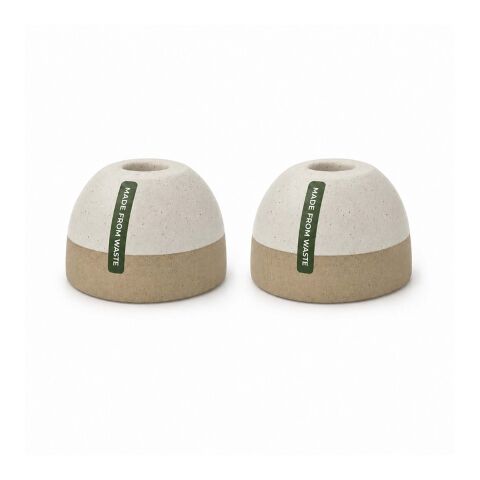 Originalhome ReClay set med ljusstakar vit