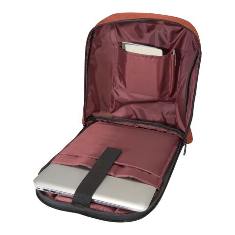 Luma stöldsäker 15 tums laptopväska av återvunna GRS-material, 10 l Standard | Brick | Inget reklamtryck | Inte tillgängligt | Inte tillgängligt