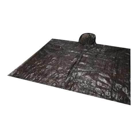 Fog poncho i rund behållare med karbinhake Svart / Blå