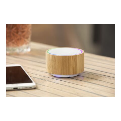 Trådlös högtalare i bambu Brun | Inget reklamtryck | Inte tillgängligt | Inte tillgängligt