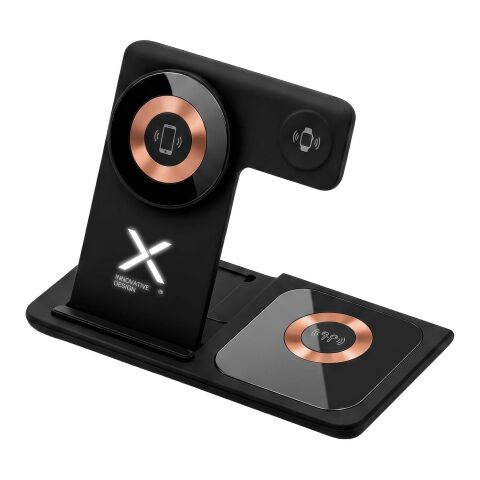 SCX.design W38 MagStand – trådlös laddningsstation 4-i-1 Svart