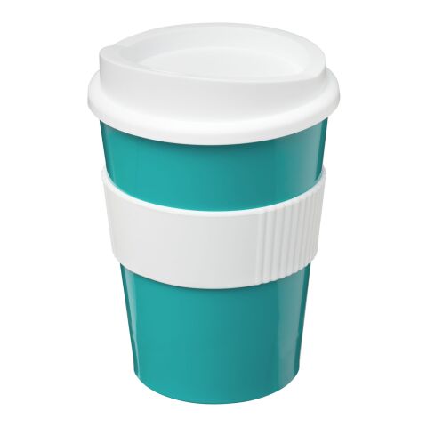 Americano® Medio 300 ml mugg med grepp Aquablå-Vit | Inget reklamtryck | Inte tillgängligt | Inte tillgängligt