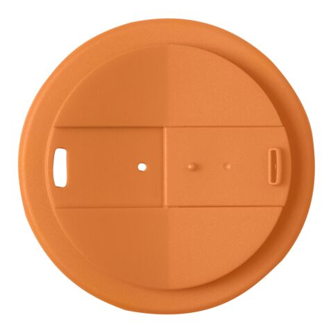 Americano® Eco 350 ml termosmugg av återvunnet material med spillsäkert lock Orange-Svart | Inget reklamtryck | Inte tillgängligt | Inte tillgängligt
