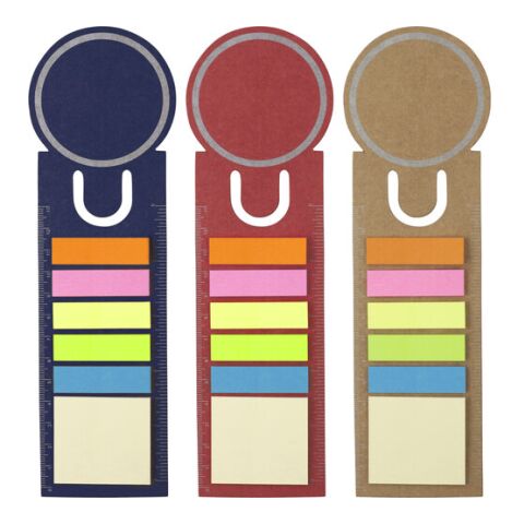 Bokmärke med notislappar Blå | Inget reklamtryck | Inte tillgängligt | Inte tillgängligt