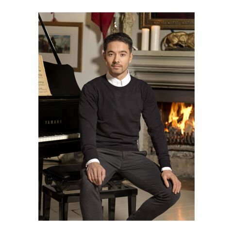 Merrit pullover med rund hals för män svart | XS | Inget reklamtryck | Inte tillgängligt | Inte tillgängligt | Inte tillgängligt