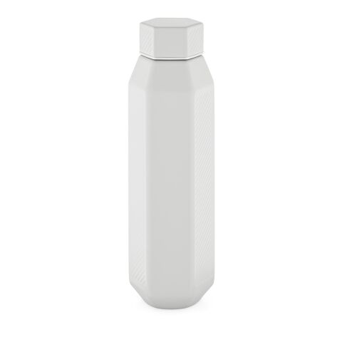 Hexagul fles gerecycled roestvrij staal 530 ml Vit | Inget reklamtryck