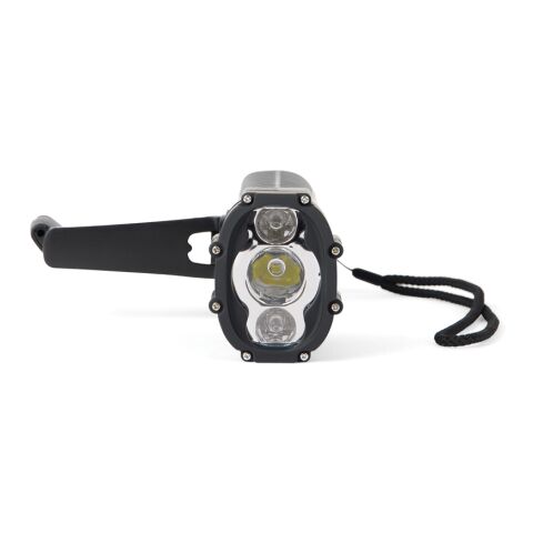 Nordic Drift Everest multifunktion vattentät ficklampa IPX8 svart
