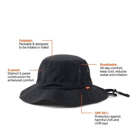 Nordic Drift RCS Horizon UPF 50+ bucket hat svart