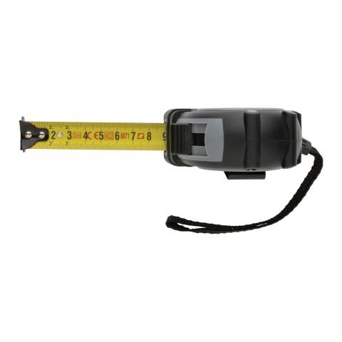 RCS återvunnen plast Grip 5M/19mm måttband grå-svart | Inget reklamtryck | Inte tillgängligt | Inte tillgängligt