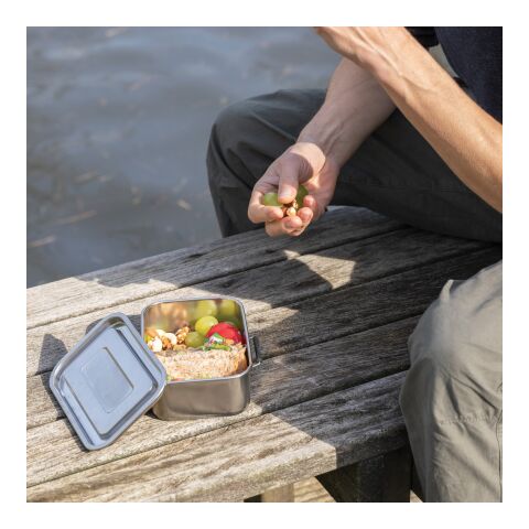 Läckagesäker lunchlåda i RCS återvunnen S/S silver | Inget reklamtryck | Inte tillgängligt | Inte tillgängligt