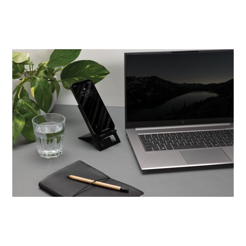 SnapStand vikbart mobilställ i RCS återvunnen plast svart | Inget reklamtryck | Inte tillgängligt | Inte tillgängligt