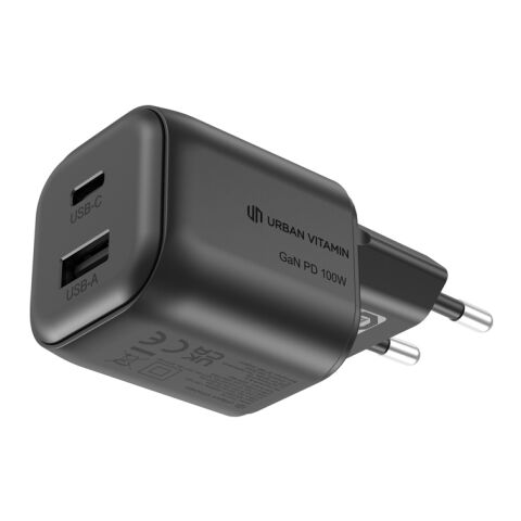 Urban Vitamin Livermore RCS återvunnen 100W GaN laddare svart