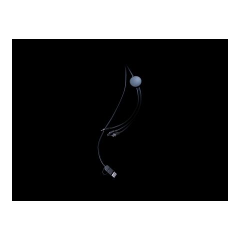 6-i-1 kabel i RCS återvunnen TPE och återvunnen plast svart | Inget reklamtryck | Inte tillgängligt | Inte tillgängligt