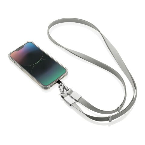 Nivo Crossbody lanyard i RCS återvunnen PET grå