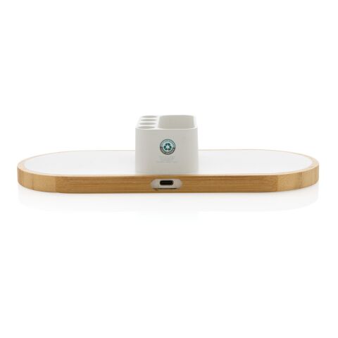 Ontario 10W dubbel trådlös FSC®&amp; RCS rplast vit | Inget reklamtryck | Inte tillgängligt | Inte tillgängligt