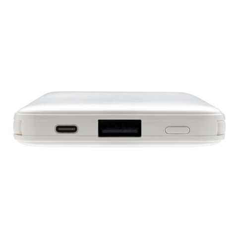 5.000 mAh powerbank i fickformat med integrerade kablar vit | Inget reklamtryck | Inte tillgängligt | Inte tillgängligt