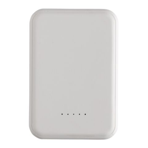 Stellar RCS återvunnen plast 5000 mah 5W magnetisk powerbank vit | Inget reklamtryck | Inte tillgängligt | Inte tillgängligt